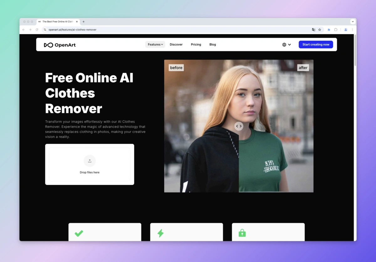 OpenArt Online AI Clothes Remover