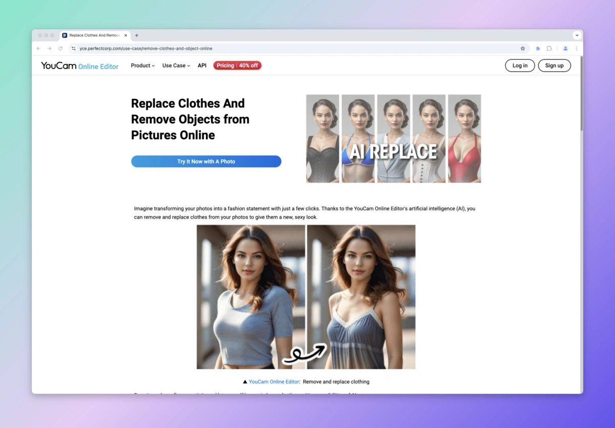 YouCam AI Clothing Remover​
